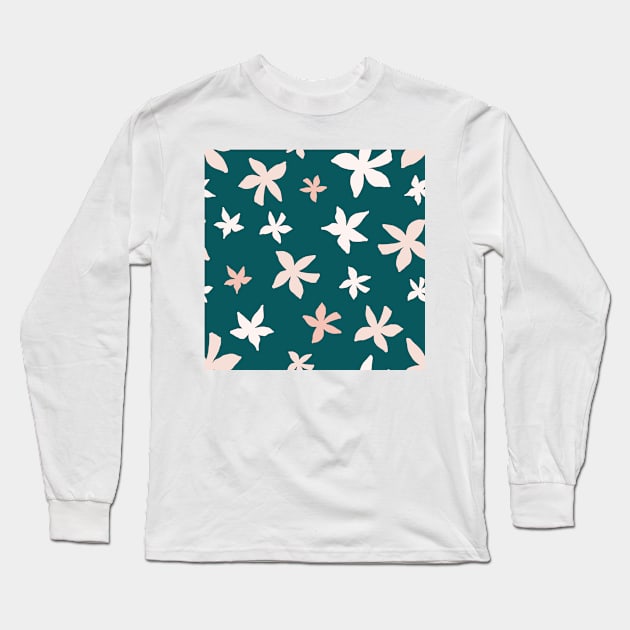 Spring Pattern Art Collection 15 Long Sleeve T-Shirt by marknprints